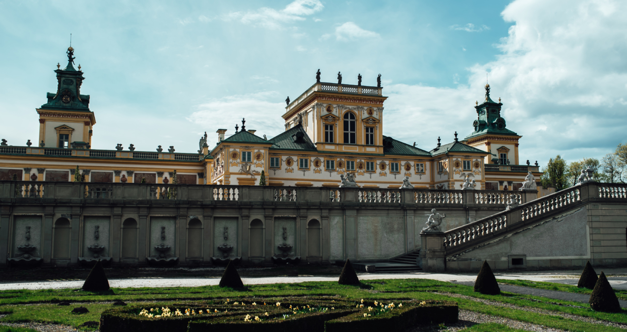 The Old Antique Palace of Wilanów in Warsaw